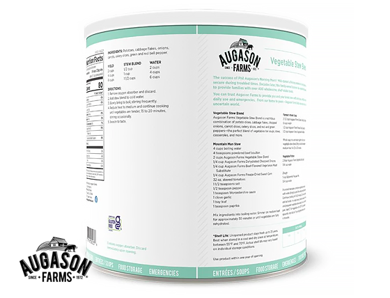 Augason Farms: Vegetable Stew Blend Can